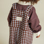 August Sky Gingham Cotton Dungarees